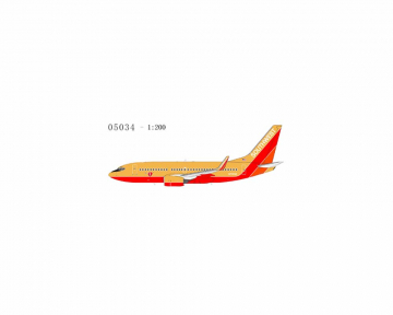 Southwest B737-800 Mustard rocket livery with winglets N758SW 1:200 Scale NG05034