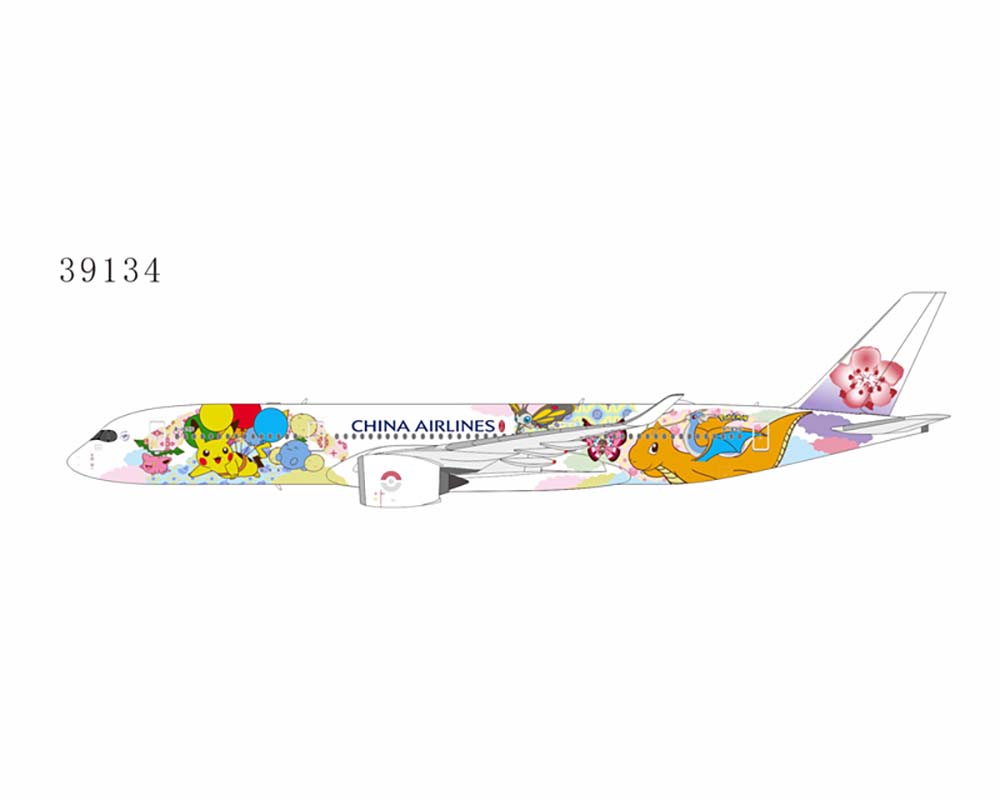 www.JetCollector.com: China Airlines A350-900 Pikachu Jet CI #2 B