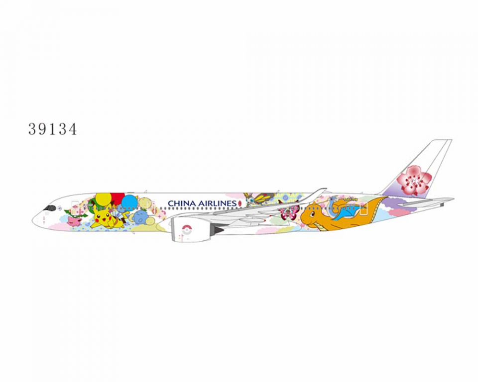www.JetCollector.com: China Airlines A350-900 Pikachu Jet CI #2 B