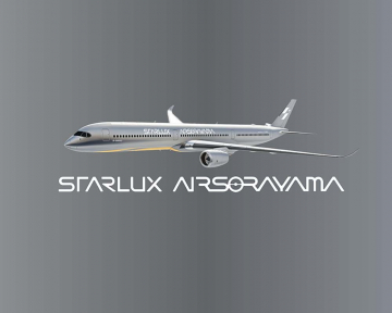 Starlux Airlines A350-1000 Airsorayama Silver B-58553 1:400 Scale NG57046