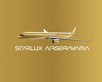 Starlux Airlines A350-1000 Airsorayama Golden;Ultimate B-58554 1:400 Scale NG57047