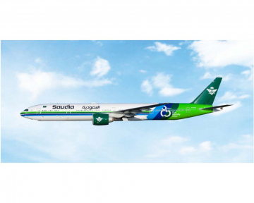 Saudia 80 Years B777-300ER HZ-AK36 1:400 Scale Phoenix PH12101