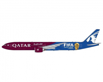 Qatar B777-300ER "Official Airline of the Journey", w/stand A7-BEH 1:200 Scale JC Wings SA2130