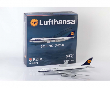 www.JetCollector.com: Lufthansa Boeing 747-8 D-ABYA w/stand 1:200