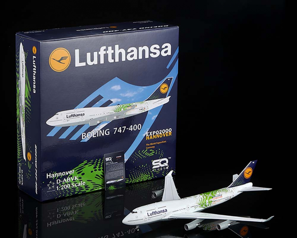 www.JetCollector.com: Lufthansa B747-400 D-ABVK 1:200 Scale SQ