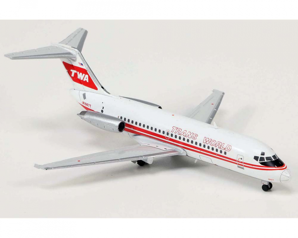 www.JetCollector.com: TWA DC-9-15 N1067T 1:400 Scale V1 V1-400009