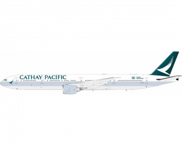 Cathay Pacific B777-300ER 80 Years Together, w/stand B-KPO 1:200 Scale Whitebox WB-777-3-025L