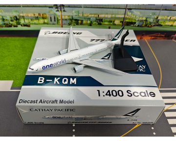 Cathay Pacific One World B777-300ER B-KQV detachable gear, w/stand 1:400 Scale AV400 WB4066