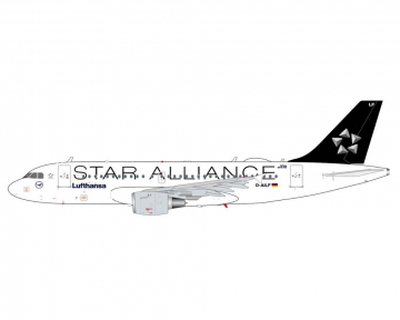 Lufthansa A319 Star Alliance, w/stand D-AILF 1:200 Scale JC Wings XX20609