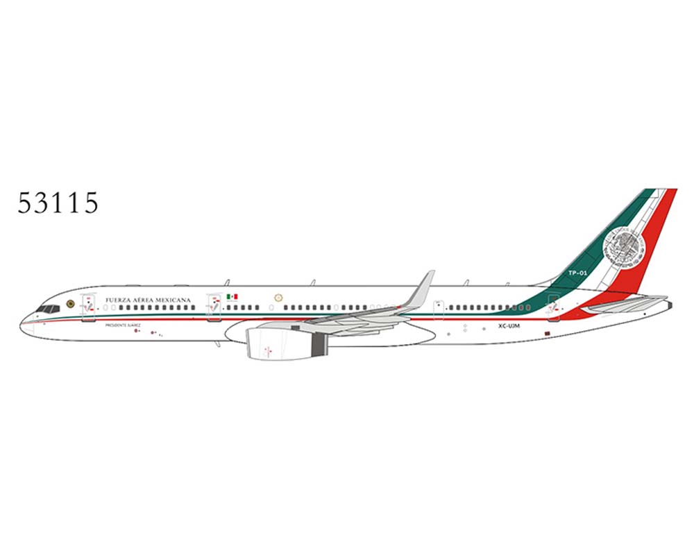 Www JetCollector NG MEXICAN AIR FORCE B757 200 TP 01 1 400 Scale 53115