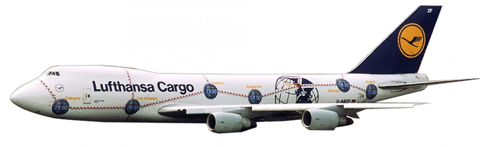 Lufthansa Cargo B747-341/ER 1:400 D-ABZ Die-cast Airplane Model 