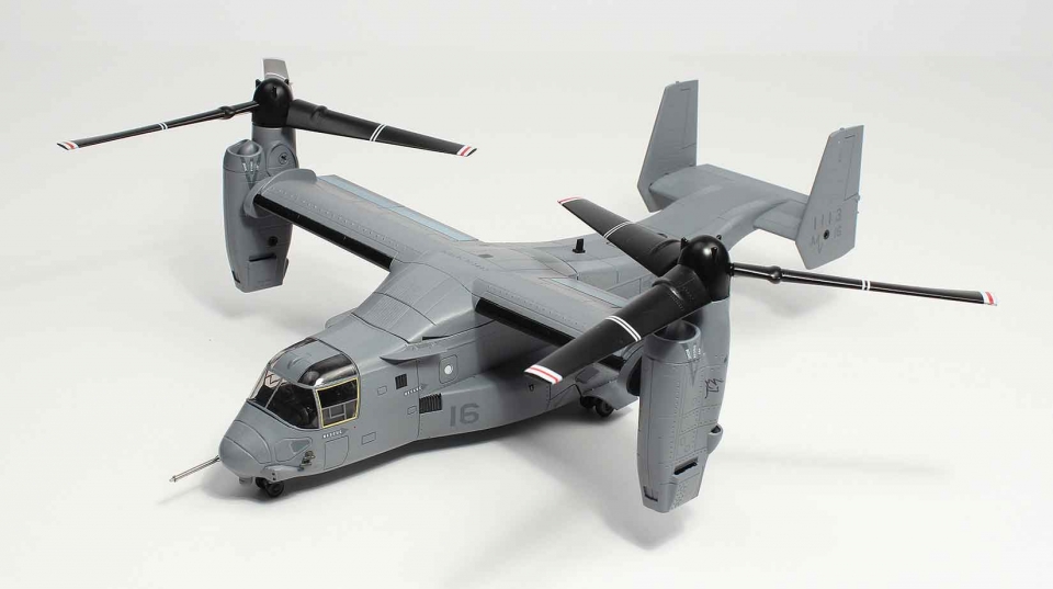 New 1/144 US Marines VMX-22 Osprey Transport Plane High Imitation 3D Alloy Model 