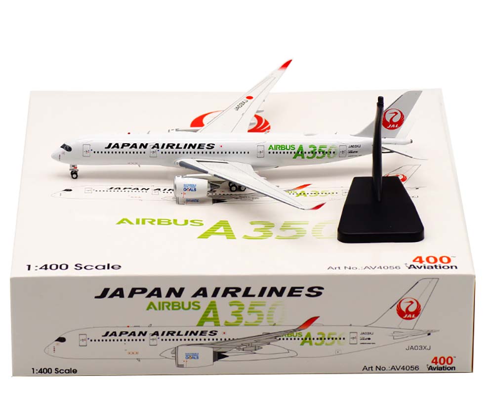 www.JetCollector.com: JAL Green AIRBUS A350-900 1:400 Scale