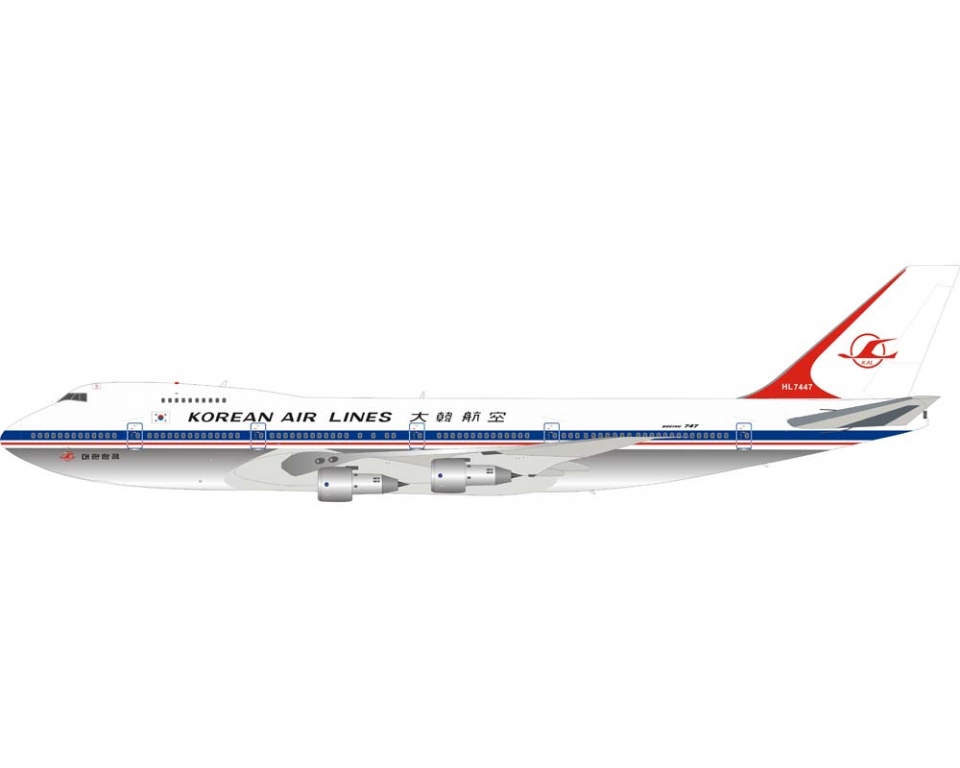 大韓航空 B743 1/200 www.JetCollector.com: B MODELS KOREAN AIR B747-300 POLISHED W
