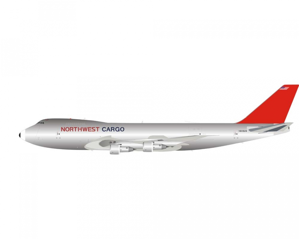 www.JetCollector.com: INFLIGHT NORTHWEST CARGO B747-200 W/Stand