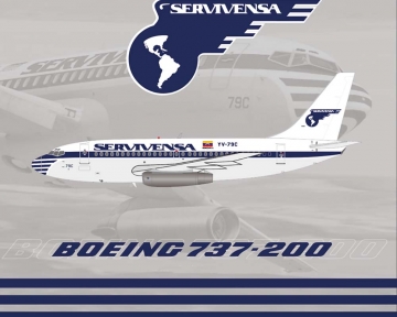 Servivensa B737-200 YV-79C 1:200 Scale El Aviador/Inflight EAV79C