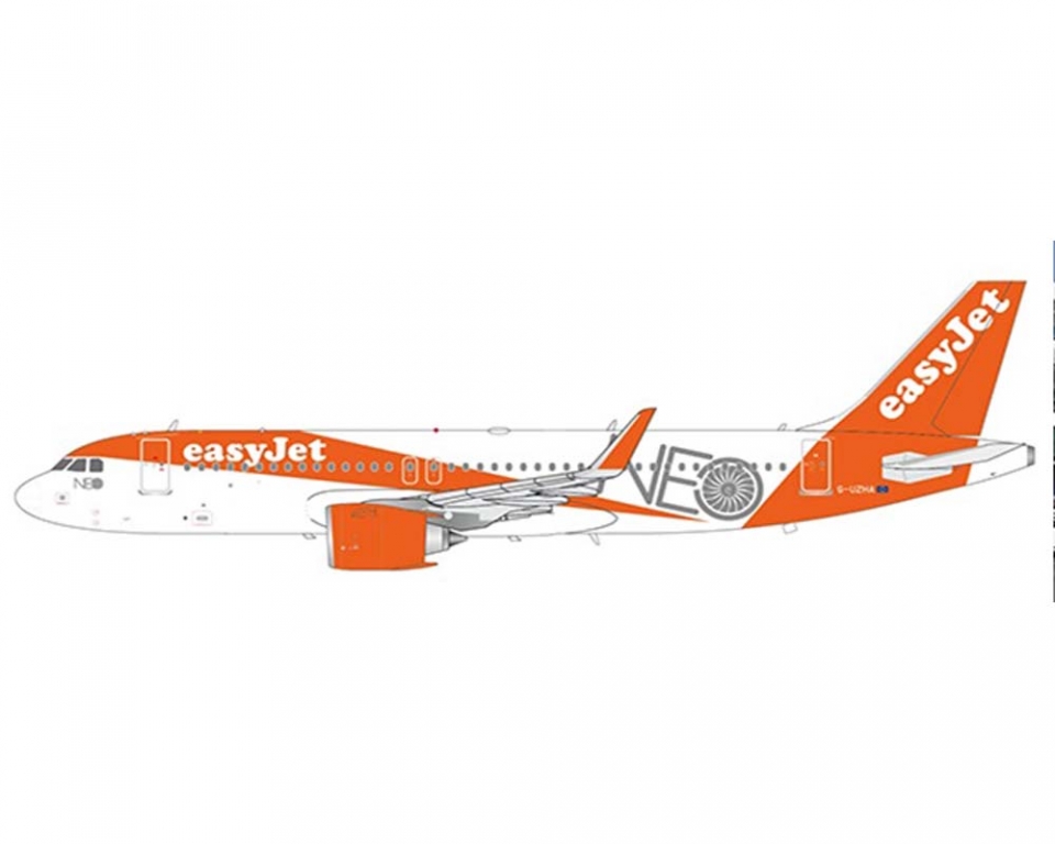 www.JetCollector.com: JC WINGS EASYJET A320neo w/Stand G-UZHA 1
