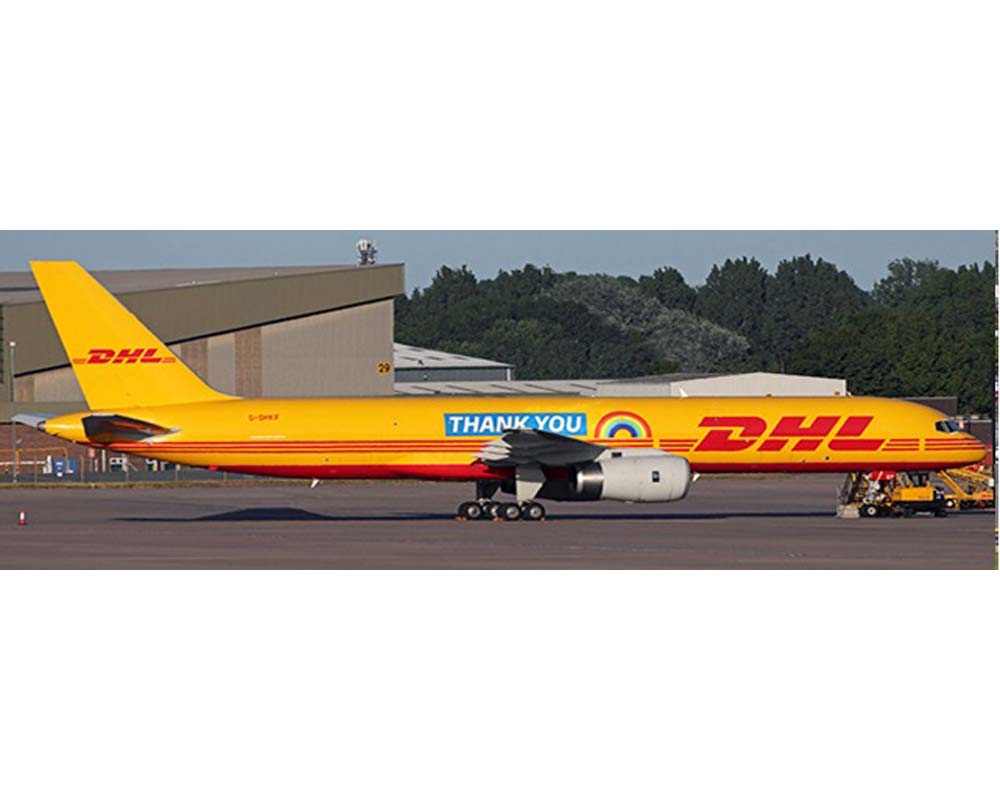 www.JetCollector.com: JC WINGS DHL B757-200 Thank you livery w