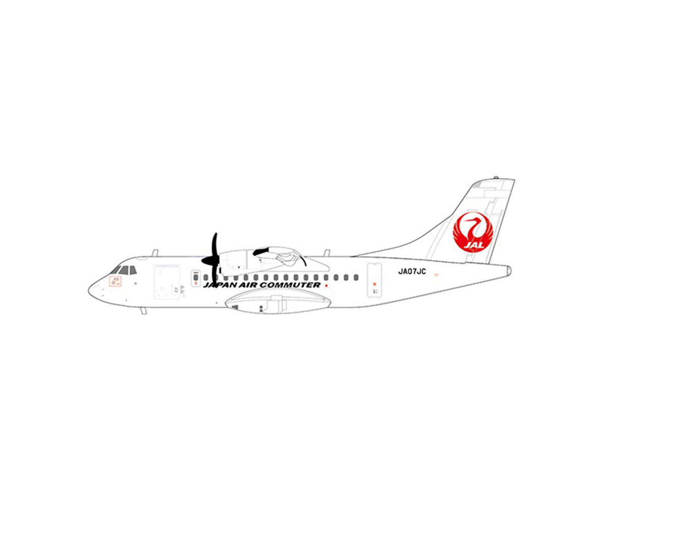 JAC - Japan Air Commuter ATR ATR42-600 JA07JC 1:200 Scale JC WINGS EW2AT4003