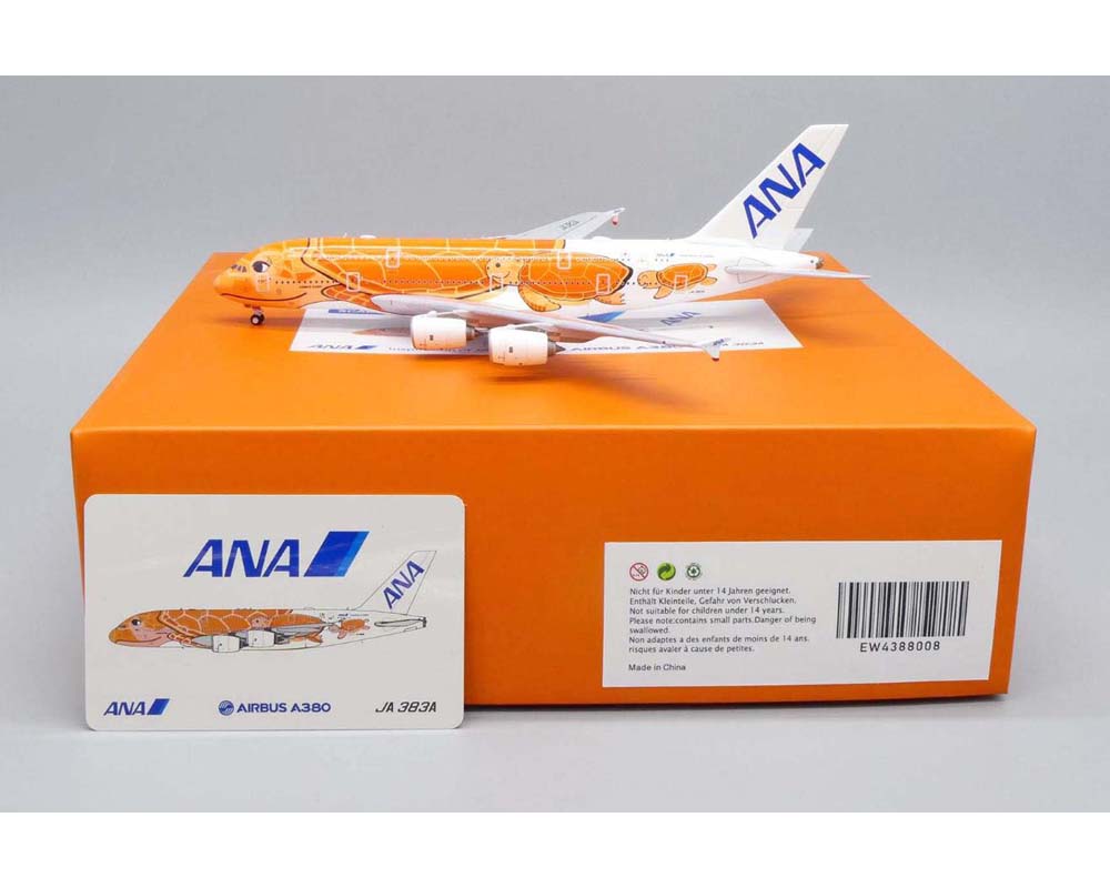 ANA - All Nippon A380 Flying Honu - Ka La Livery JA383A 1:400 Scale JC  WINGS EW4388008