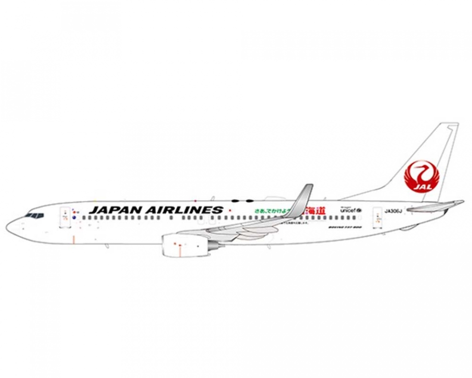 www.JetCollector.com: JAL Boeing B737-800 Support Hokkaido JA306J