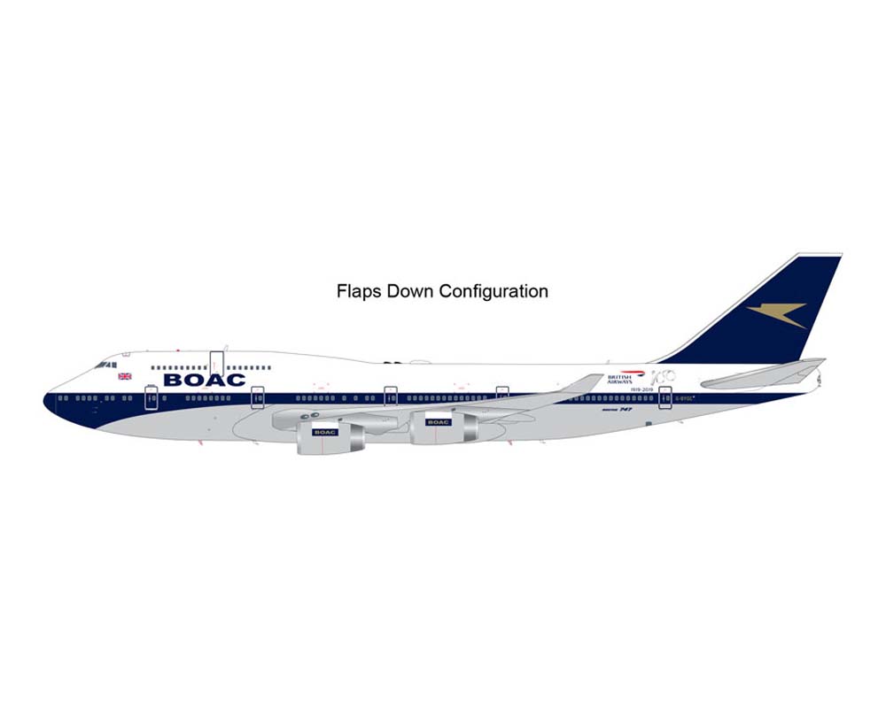 Gemini 1/400 B747-400 英国航空 BOAC塗装 www.JetCollector.com: GEMINIJETS BRITISH AIRWAYS B747-400 BOAC