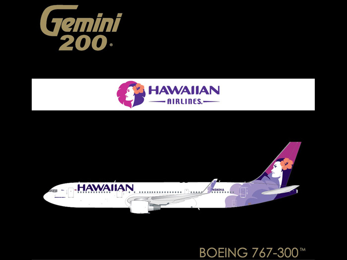 www.JetCollector.com: HAWAIIAN 767-300(W) (N580HA)1:200 Scale