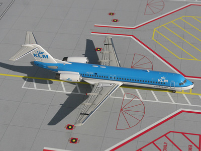 www.JetCollector.com: KLM Fokker 100 PH-OFE 1:200 Scale GeminiJets