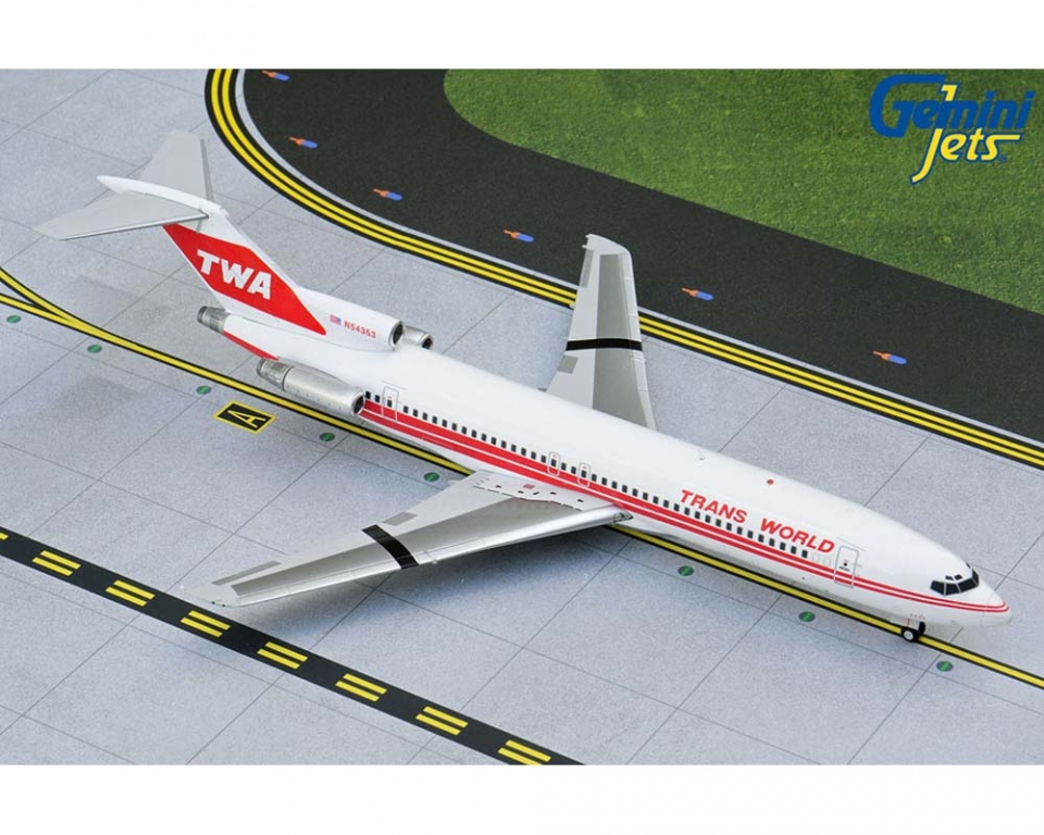 www.JetCollector.com: GEMINIJETS TWA B727-200 TWIN STRIPES 1:200