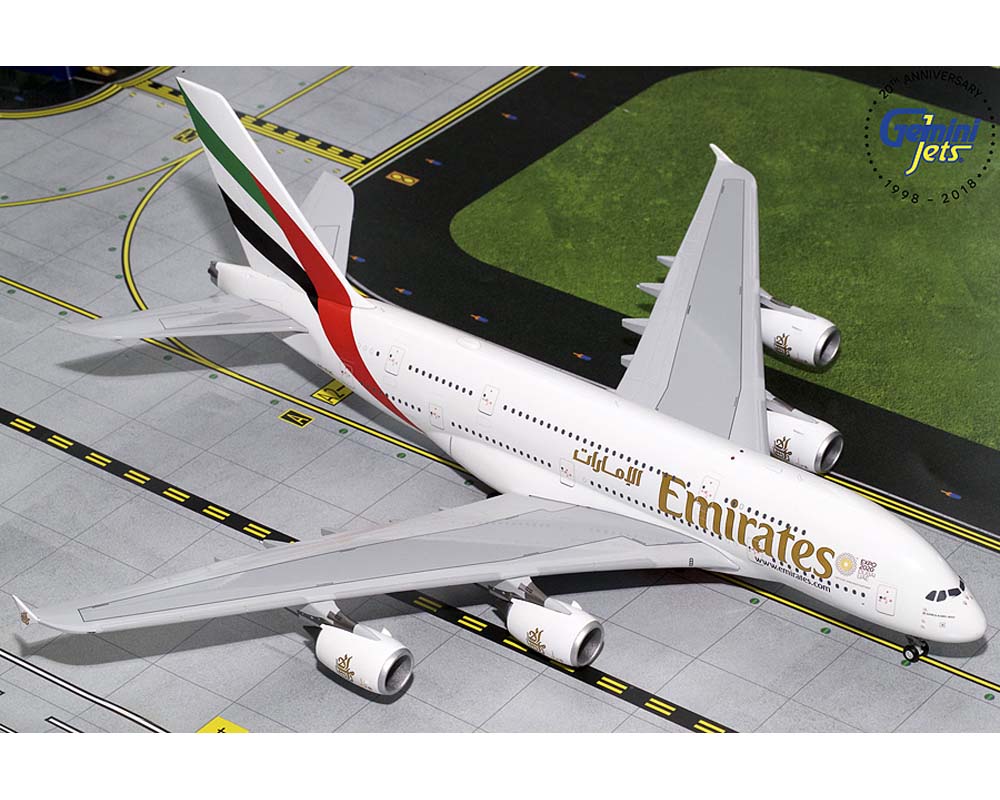 www.JetCollector.com: GEMINIJETS EMIRATES A380-800 NEW EXPO 2020