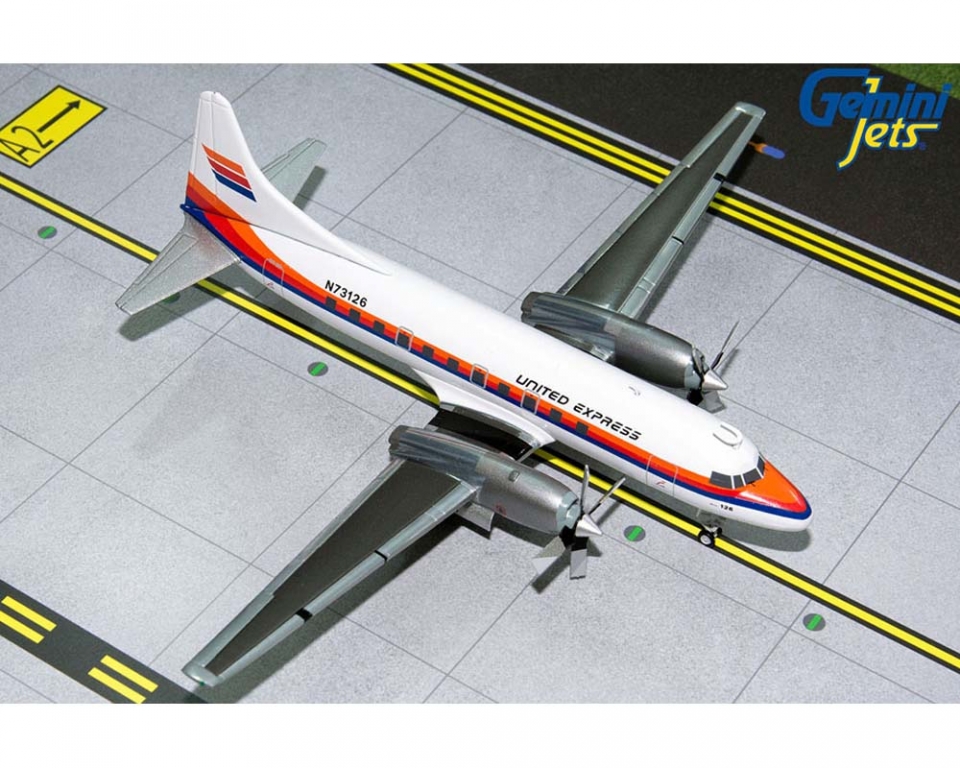 Gemini 1/200 コンベア CV-580 United Express www.JetCollector.com: GEMINIJETS UNITED EXPRESS CV580 SAUL BASS
