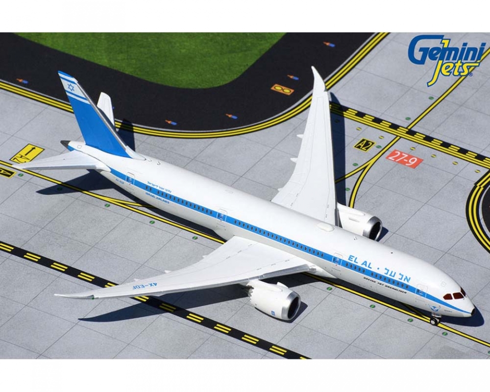 www.JetCollector.com: EL AL B787-9 1960s retro livery 4X-EDF 1:400