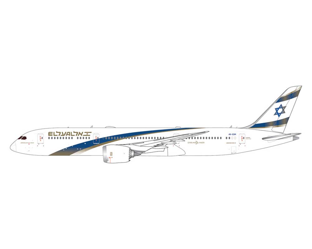 www.JetCollector.com: GEMINIJETS EL AL B787-9 Jerusalem of Gold 4X