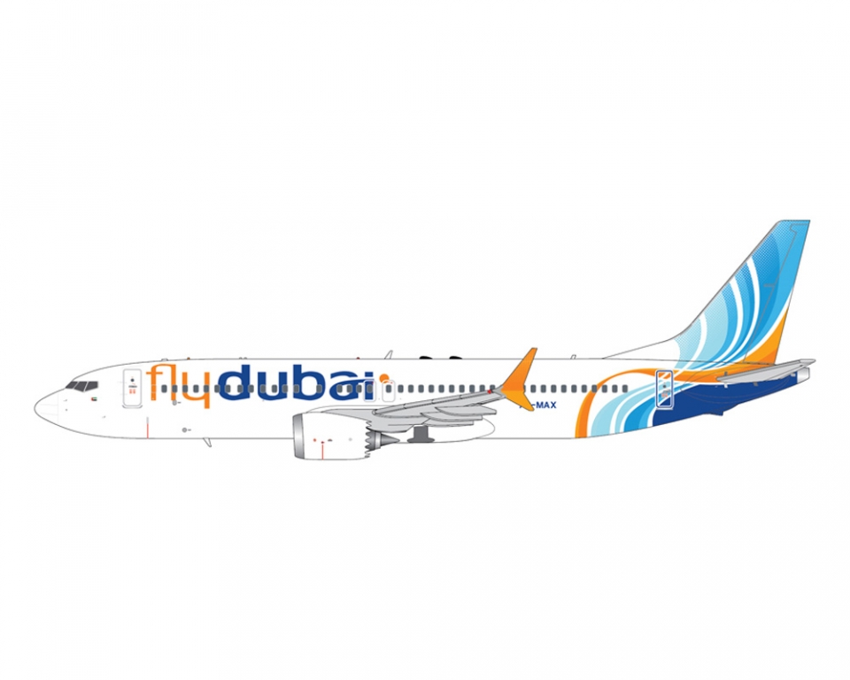 www.JetCollector.com: GEMINIJETS FLYDUBAI B737 MAX8 A6-MAX 1:400