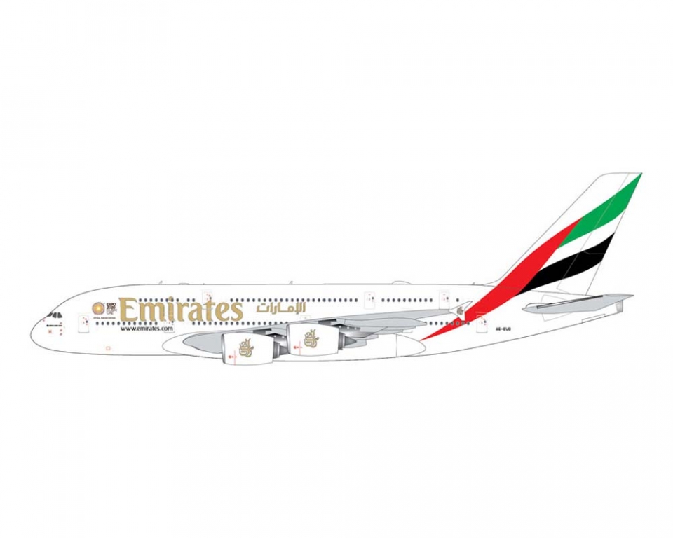 www.JetCollector.com: GEMINIJETS EMIRATES A380 Expo 202 Logo A6