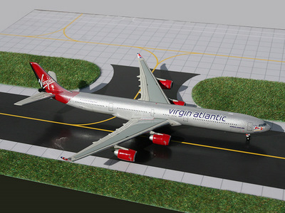 www.JetCollector.com: Virgin Atlantic New Colors A340-600 G-VRED