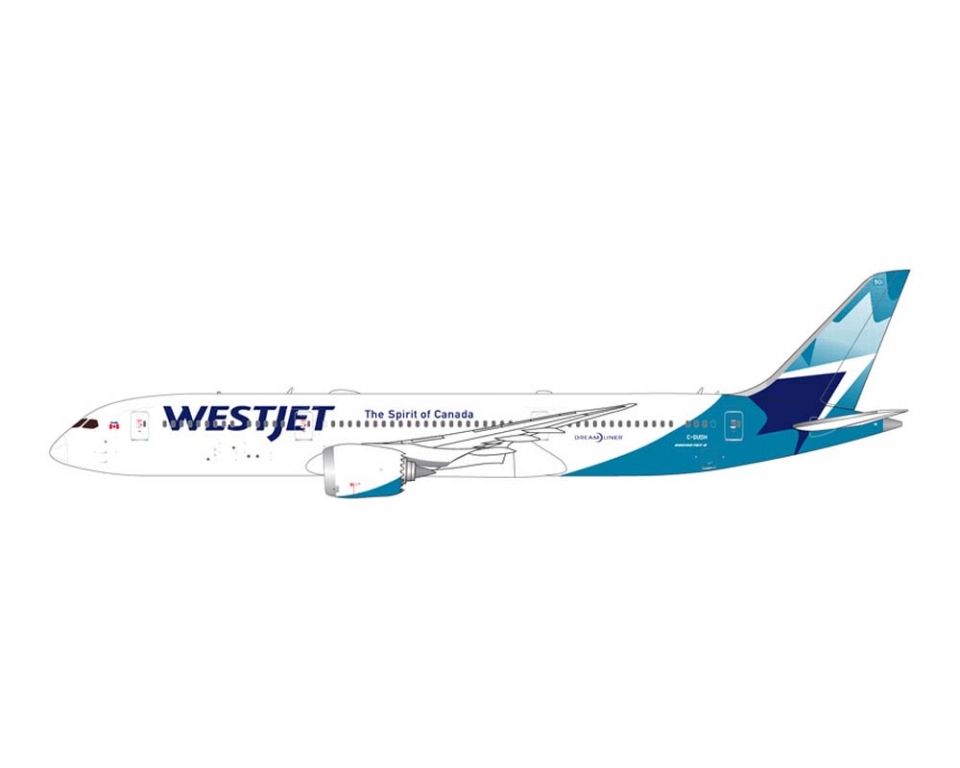 Gemini Jets 1:400 Scale Westjet Boeing 787-9 Dreamliner C-GUDH GJWJA1847 