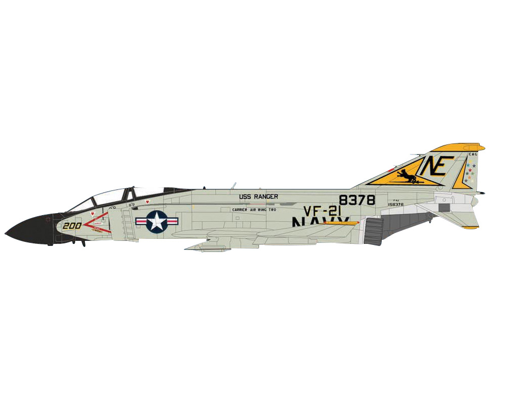 Hobby Master USN F-4 Phantom II VF-21 "Freelancers", US NAVY, 1974   NE200 1:72 Scale HA1996