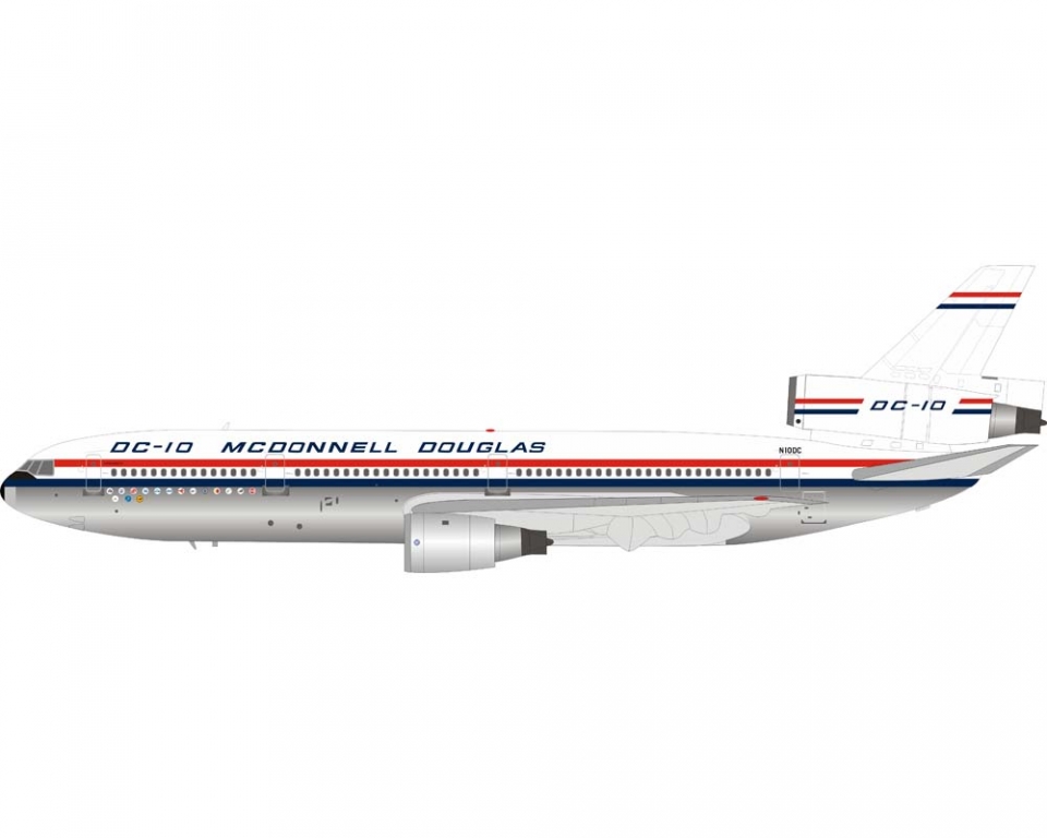 www.JetCollector.com: INFLIGHT MCDONNELL DOUGLAS DC-10 w/stand