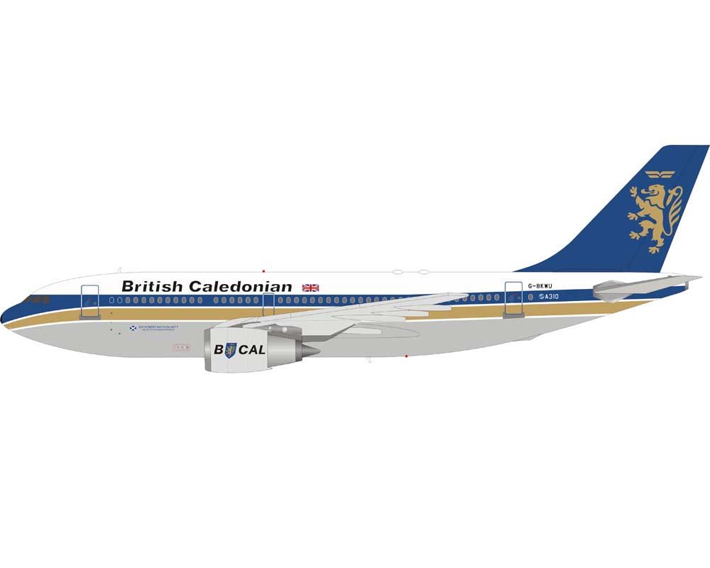 www.JetCollector.com: British Caledonian A310 w/stand G-BKWU 1:200