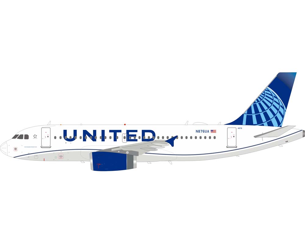 www.JetCollector.com: United Airlines A319 W/Stand N876UA 1:200
