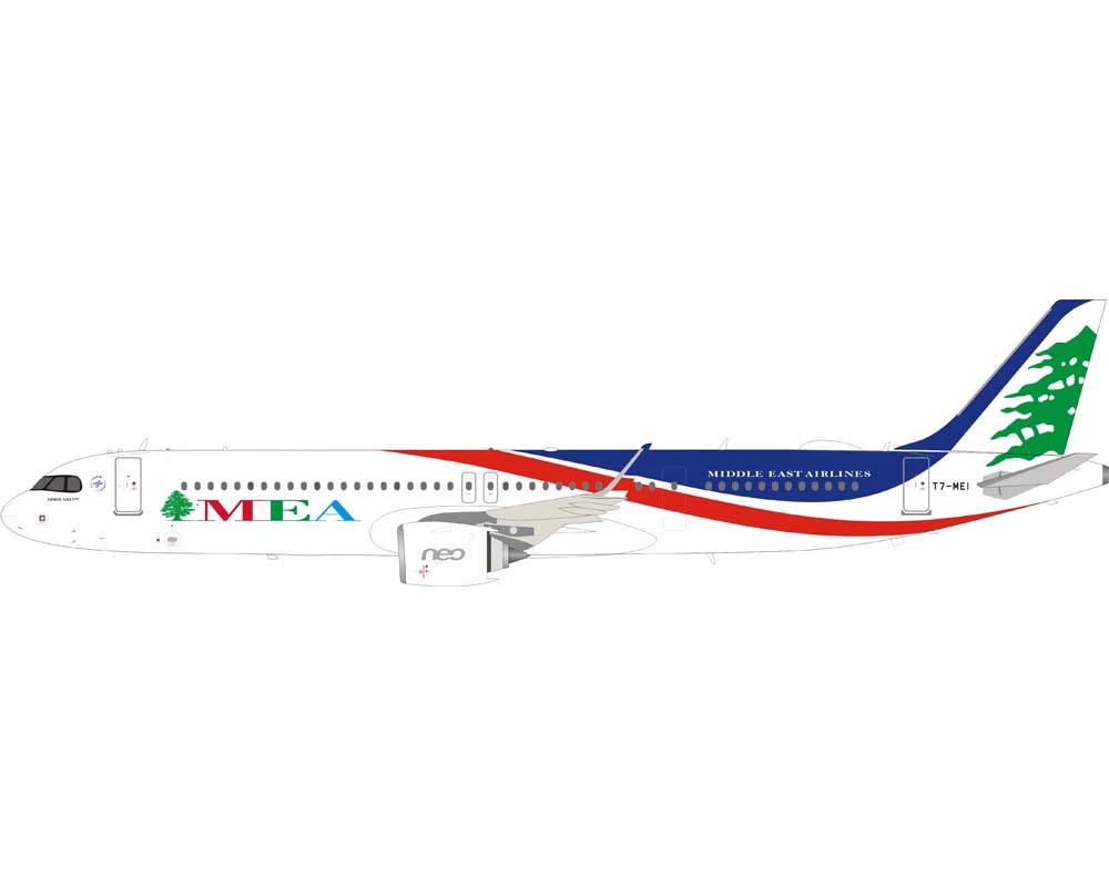 www.JetCollector.com: INFLIGHT MIDDLE EAST AIRLINES A321 w/stand