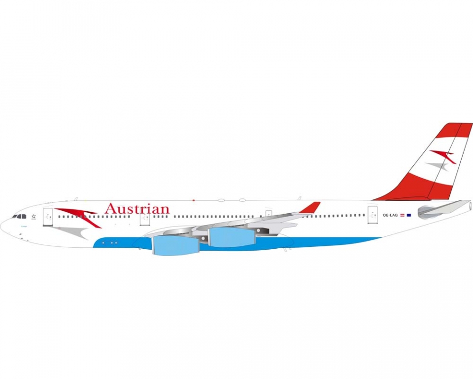 www.JetCollector.com: INFLIGHT AUSTRIAN AIRLINES A340-200 w/stand