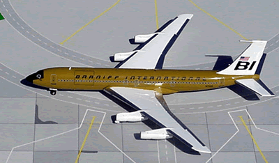 www.JetCollector.com: Braniff Ochre B707-320 N7095 (1:200 Scale)