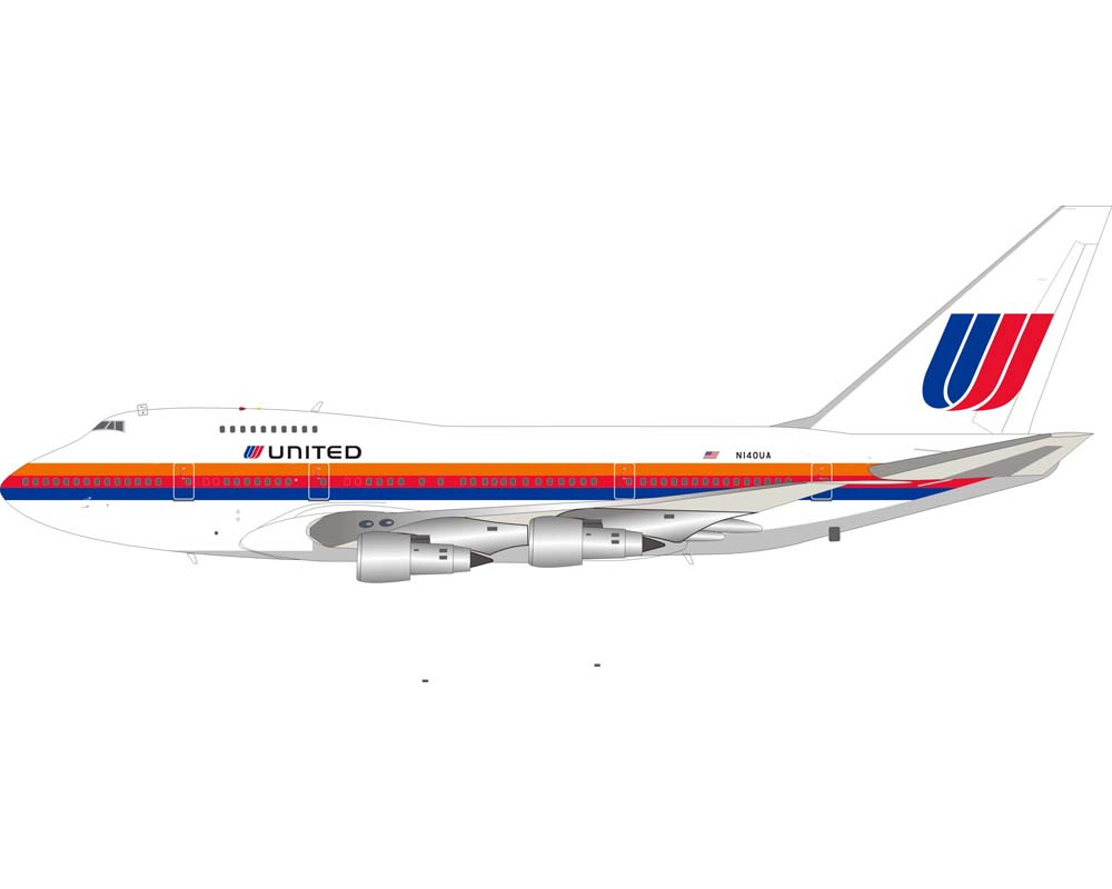www.JetCollector.com: United Airlines B747SP w/stand N140UA 1:200