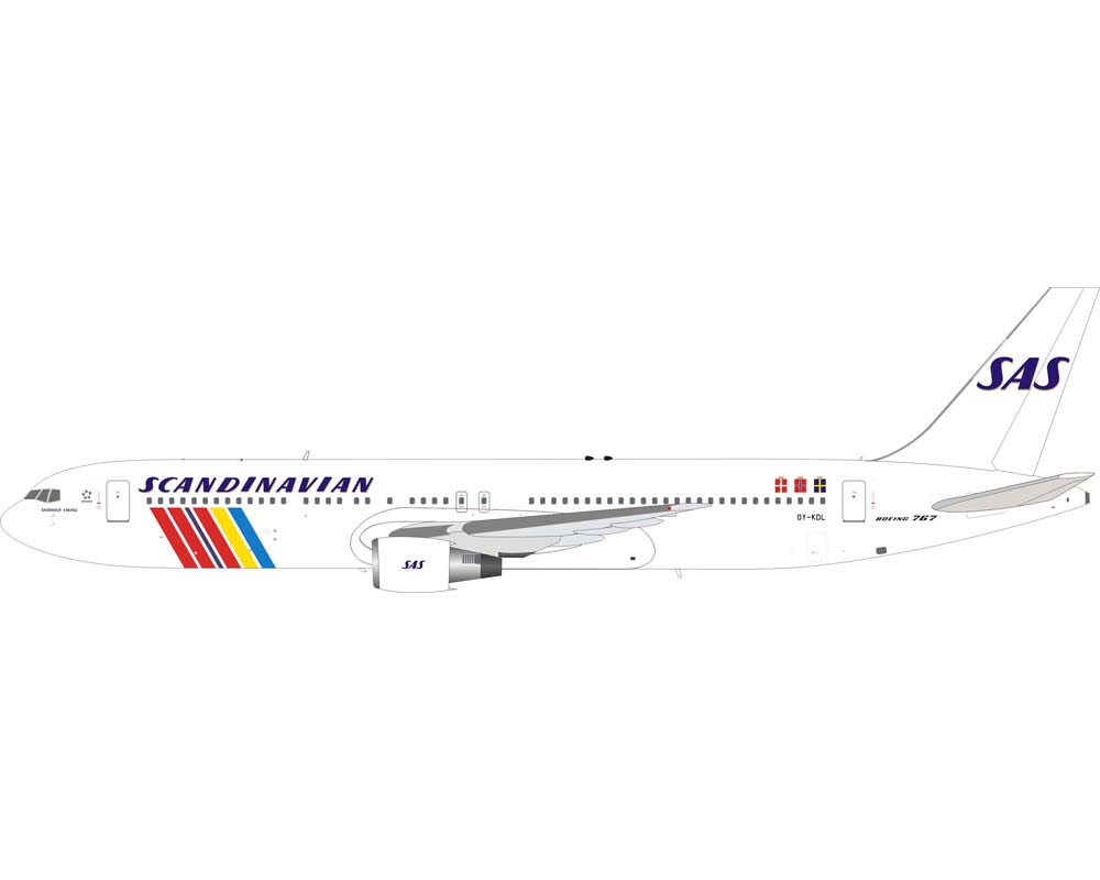 www.JetCollector.com: SAS B767-300 w/stand OY-KDL 1:200 Scale