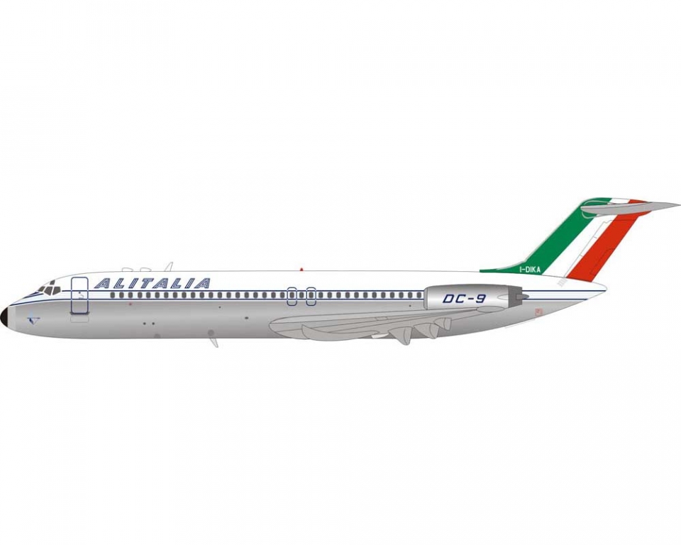 www.JetCollector.com: Alitalia DC-9-32 I-DIKA Polished w/ Stand