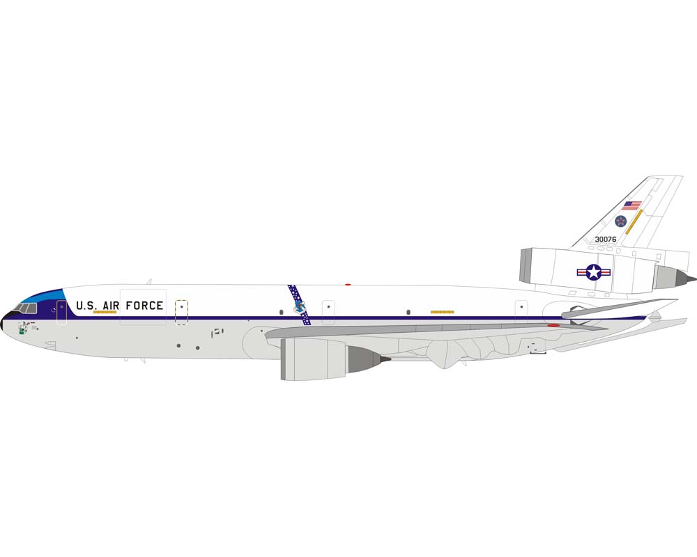 www.JetCollector.com: INFLIGHT USAF KC10A Spirit of 76 noseart, w