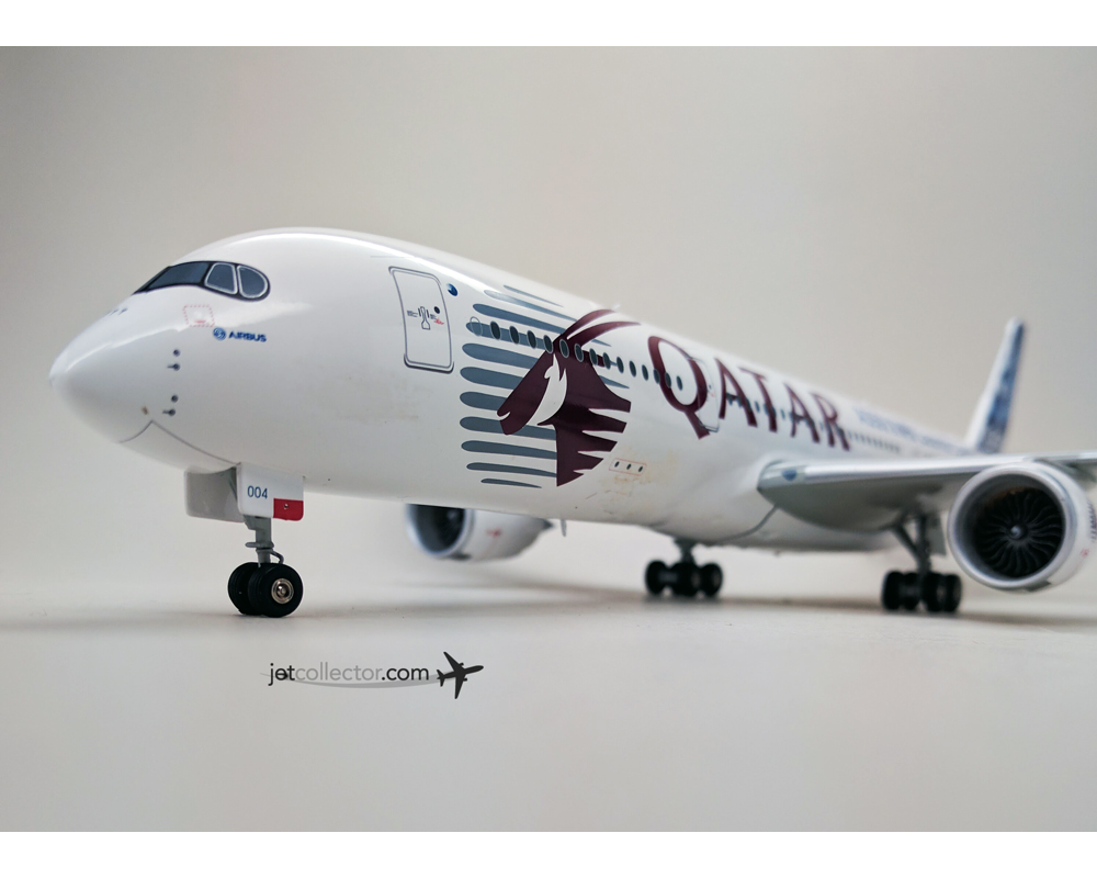 www.JetCollector.com: Airbus A350 House/Qatar Launch Flaps Up Reg