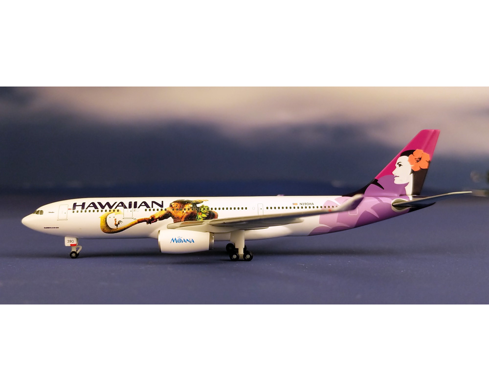 1:500 JC Wings XX5119 Hawaiian Airlines A330-200 Moana N390HA Free Tractor 